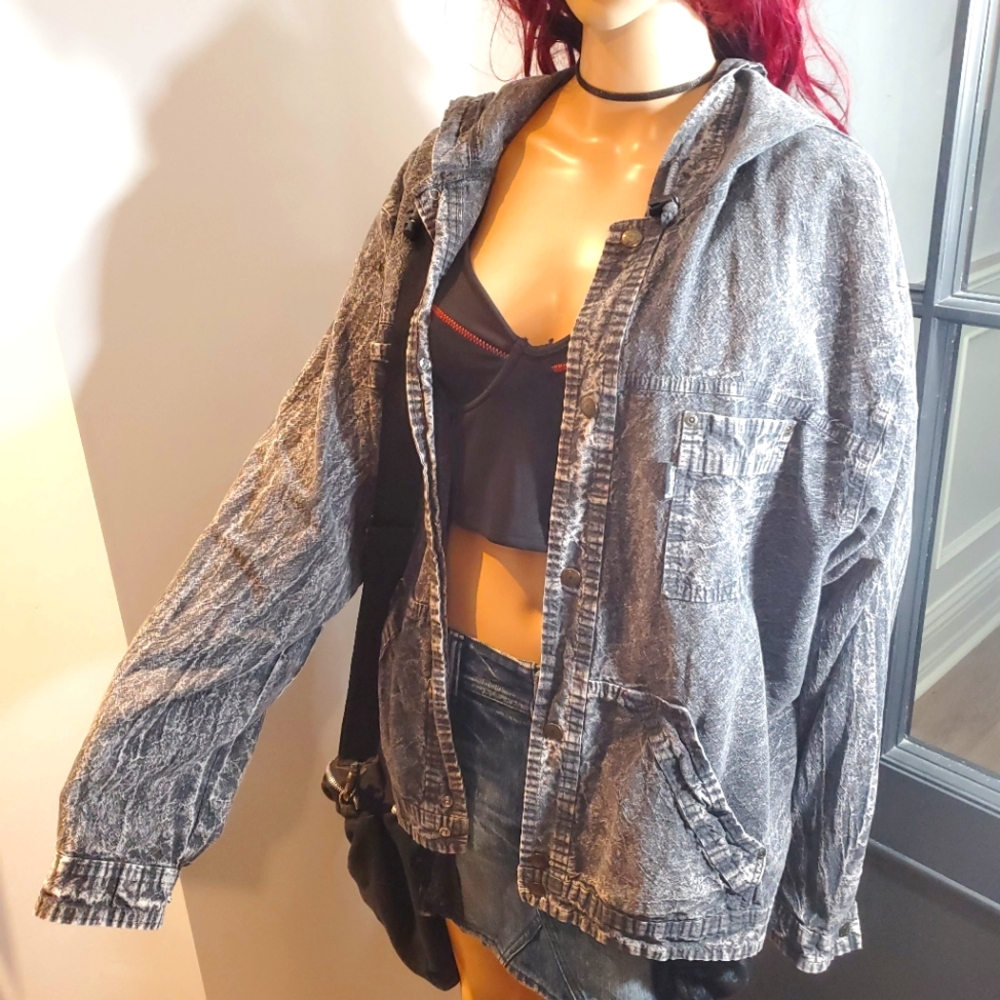 Baggy Distressed Trench Coat